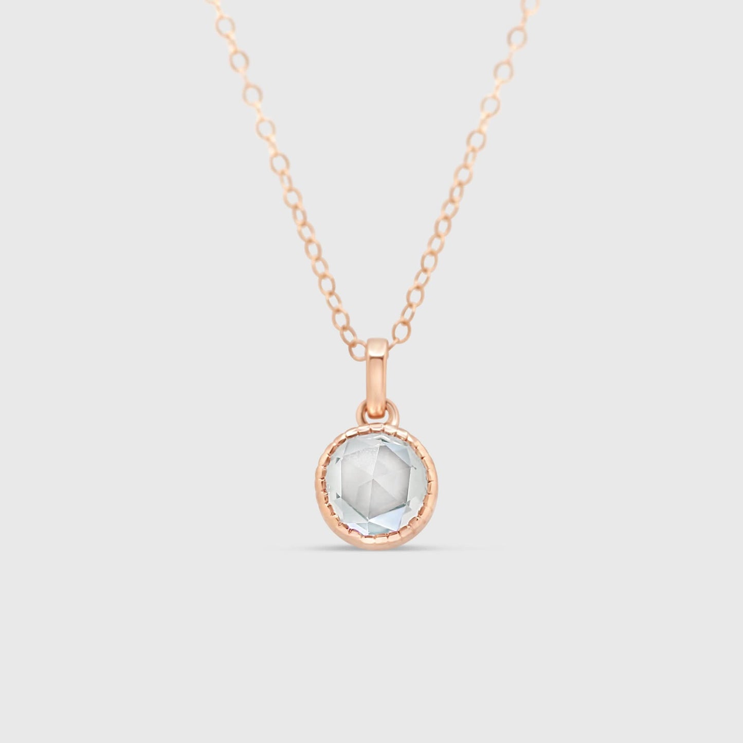 "Rosie" Necklace - Moissanite Collection