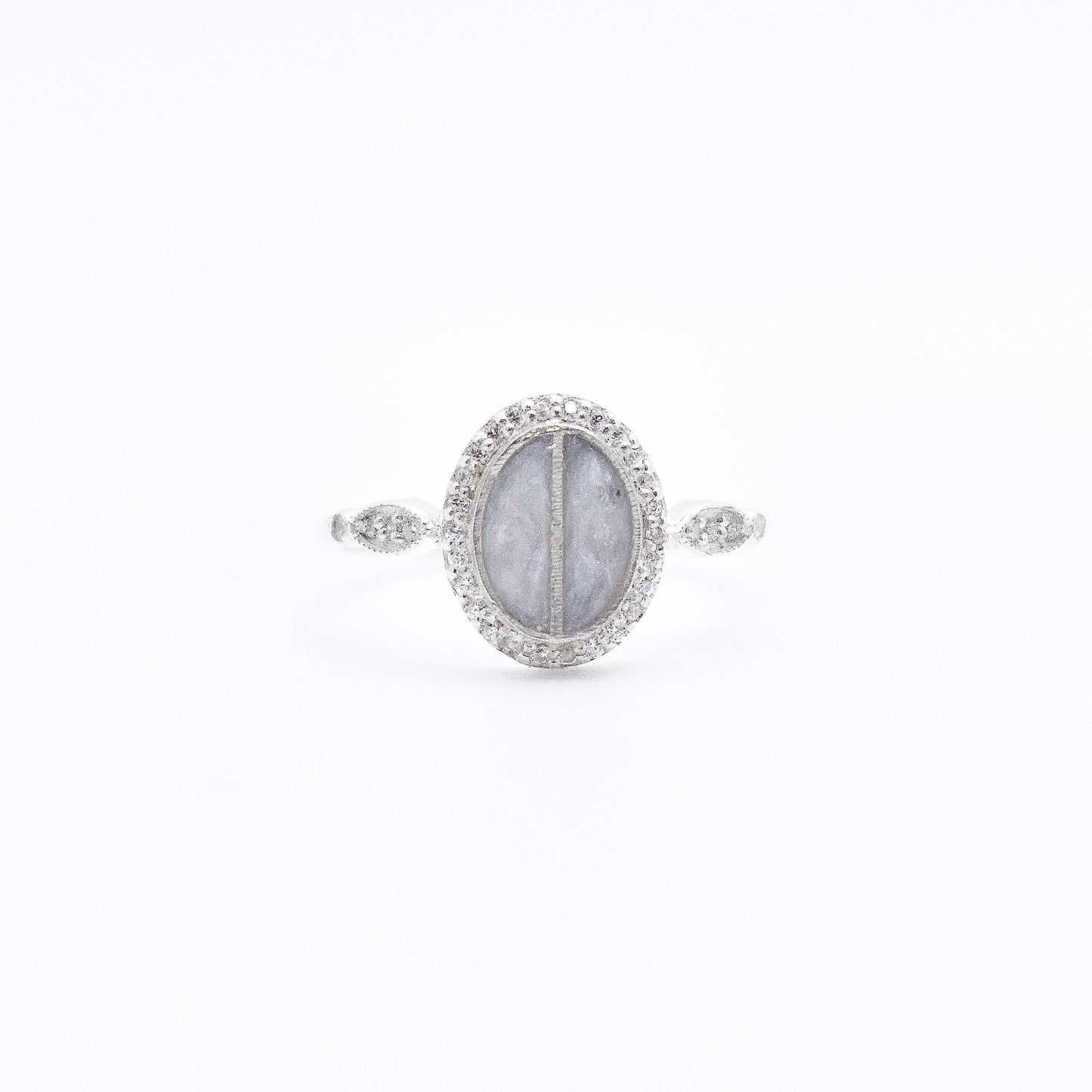 Split Stone Oval Ring