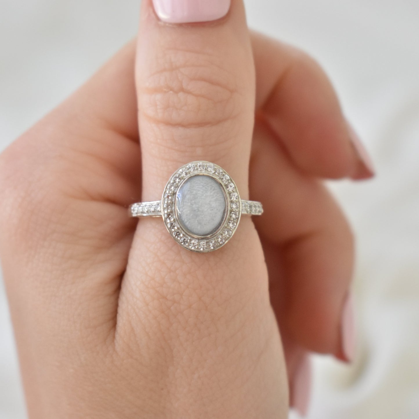 Oval Gemstone Ring