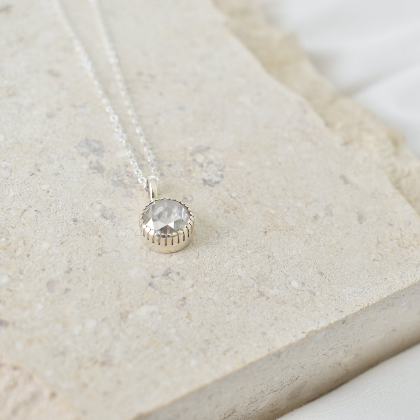 "Rosie" Necklace - Moissanite Collection