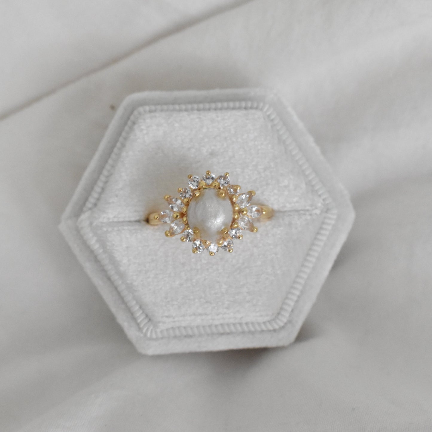 Marquise Halo Ring