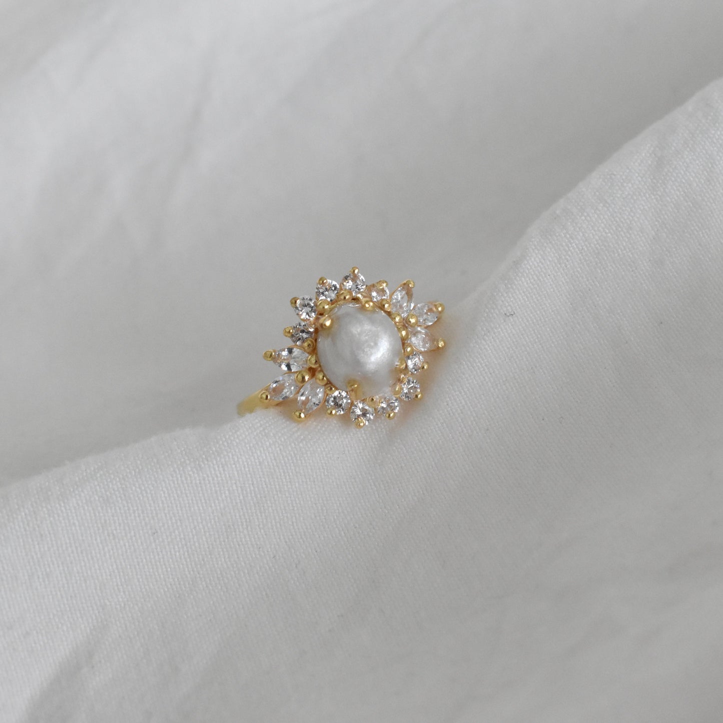 Marquise Halo Ring