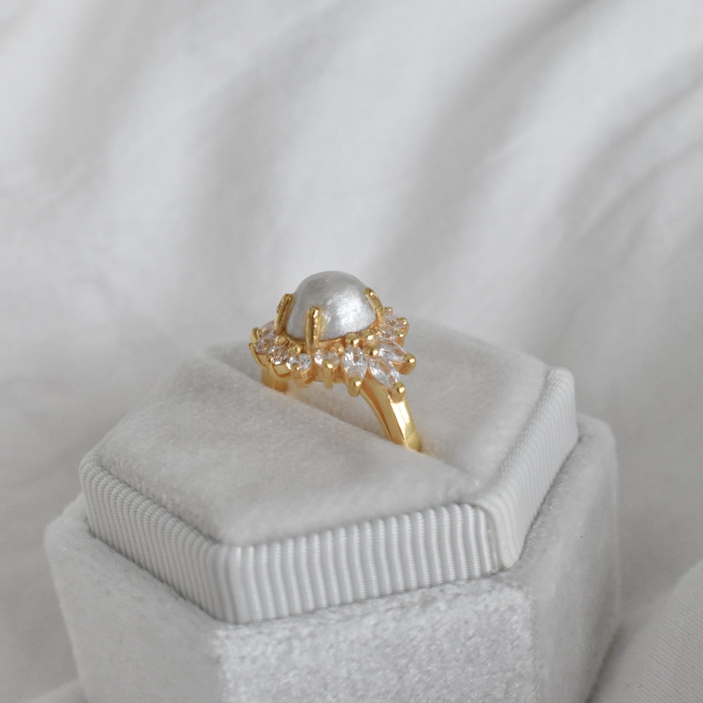 Marquise Halo Ring