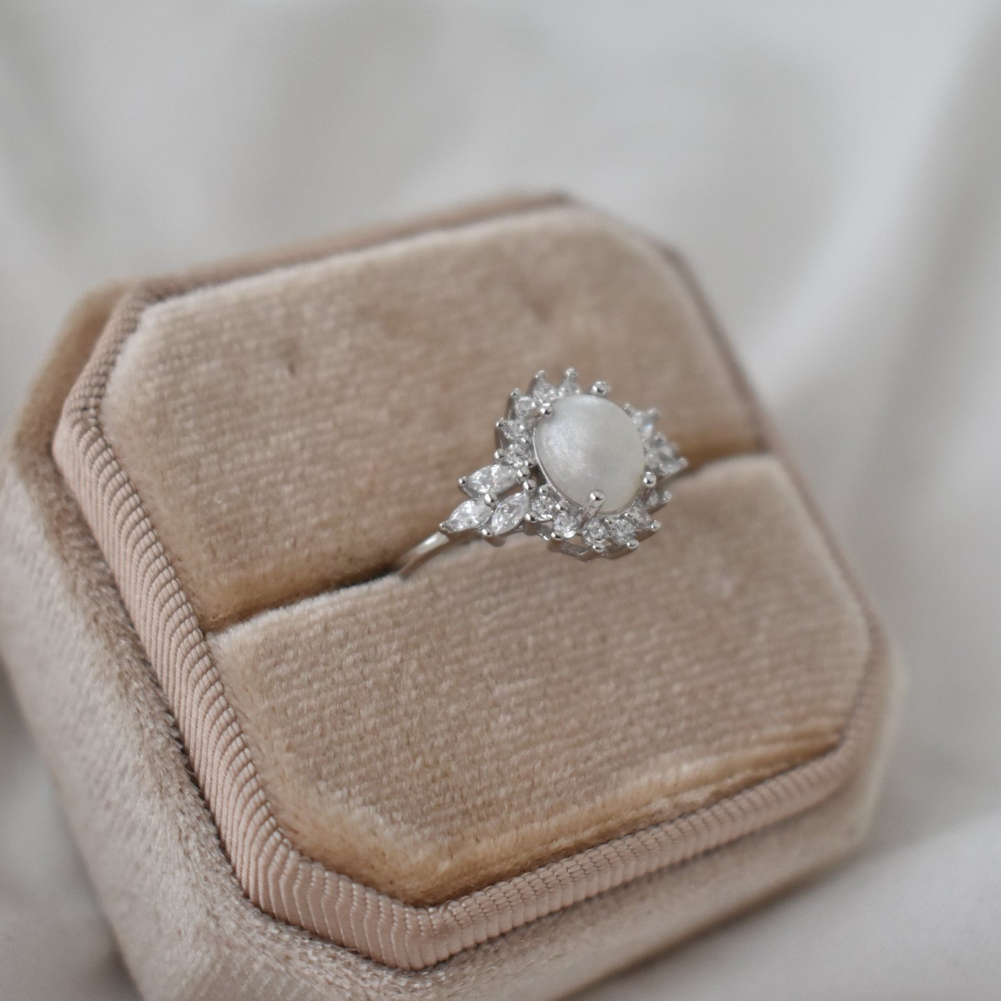 Marquise Halo Ring