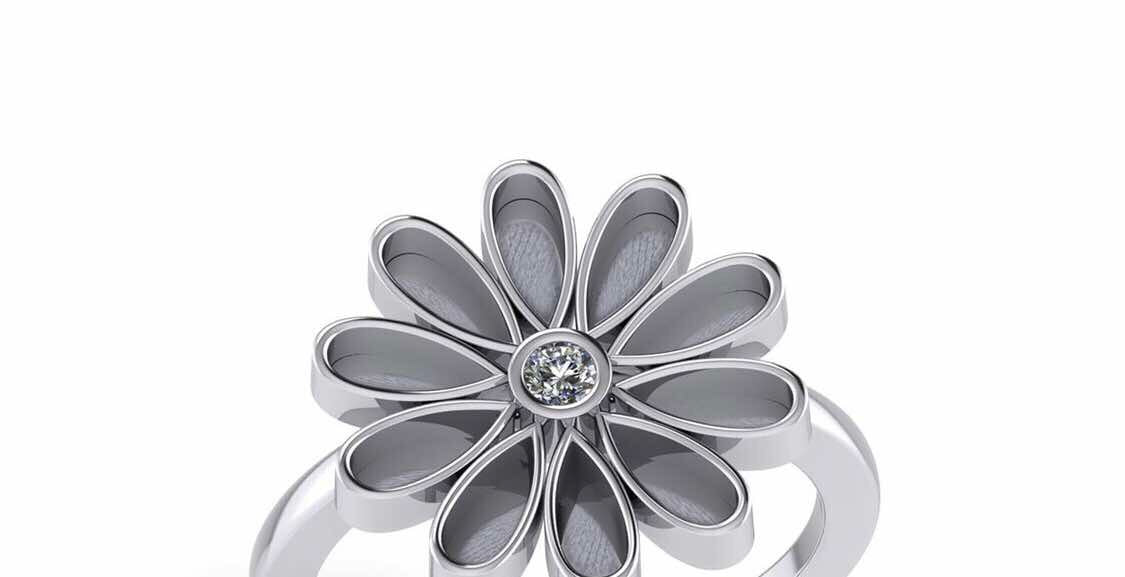 Custom daisy ring