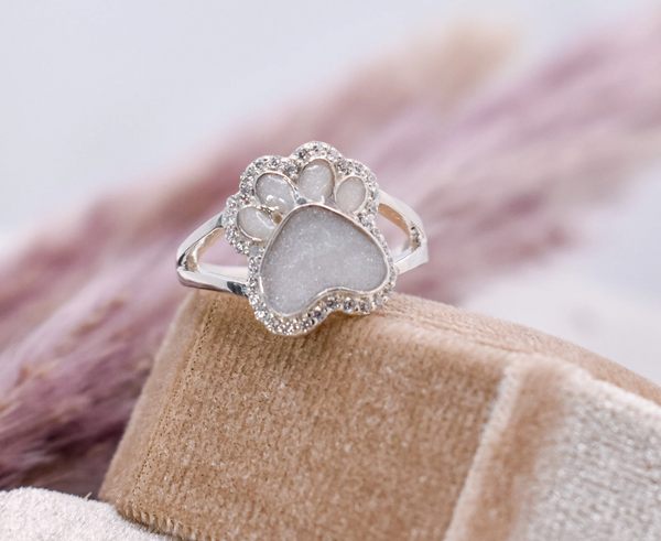 Gold Ring Dog Paw Diamond Ring Gold Dog Paw Ring – Kelly England