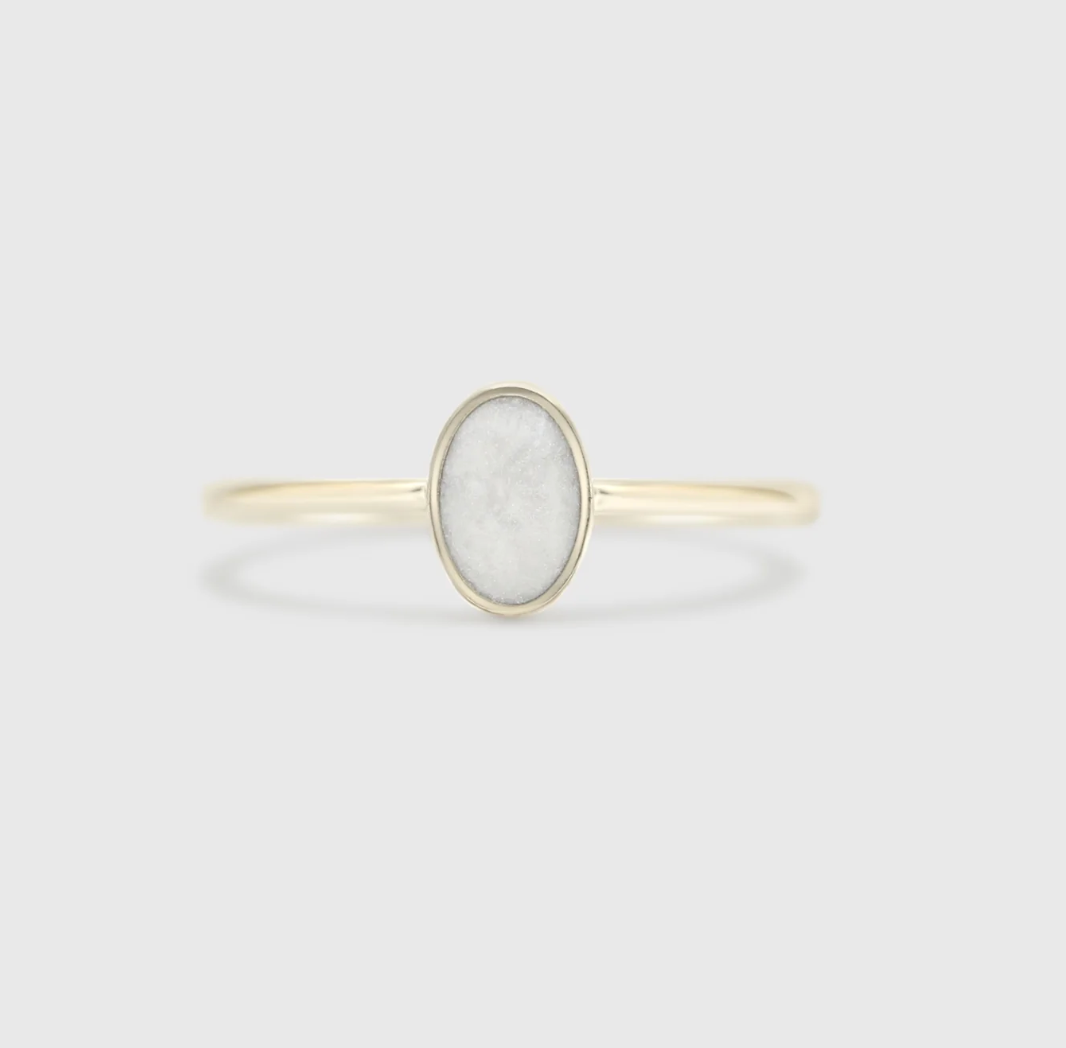 Classic Oval Ring - Platinum - Size 6
