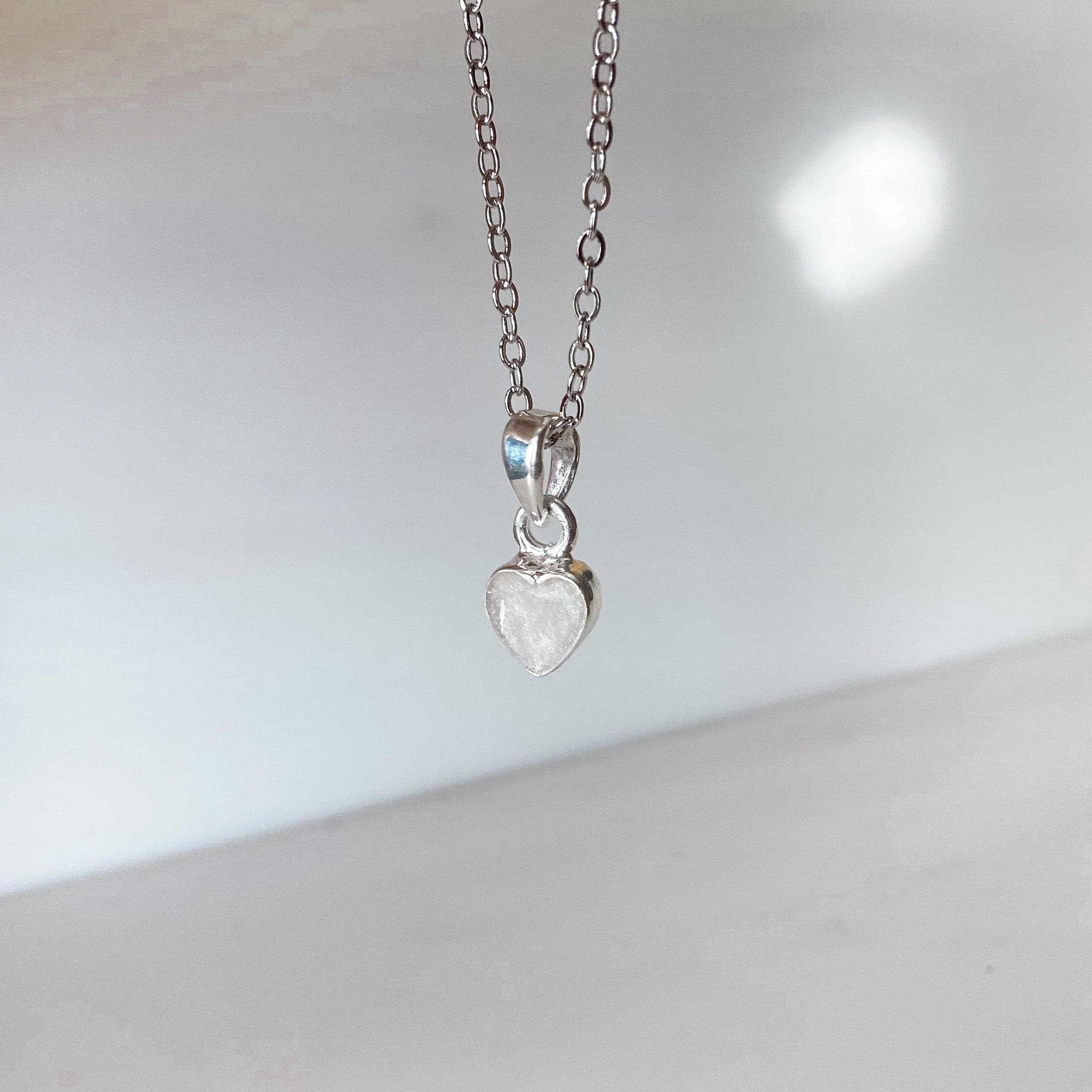 Dainty Heart Cremation Necklace