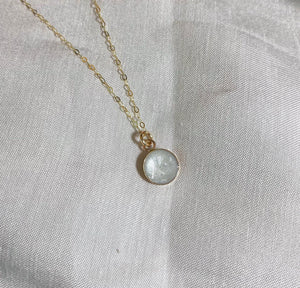 10K Solid Gold Cremation Necklace