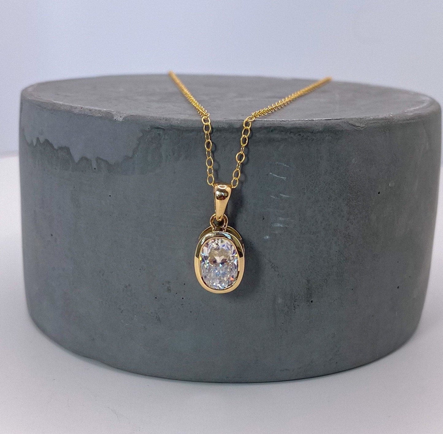 "Louise" Necklace- Moissanite Collection