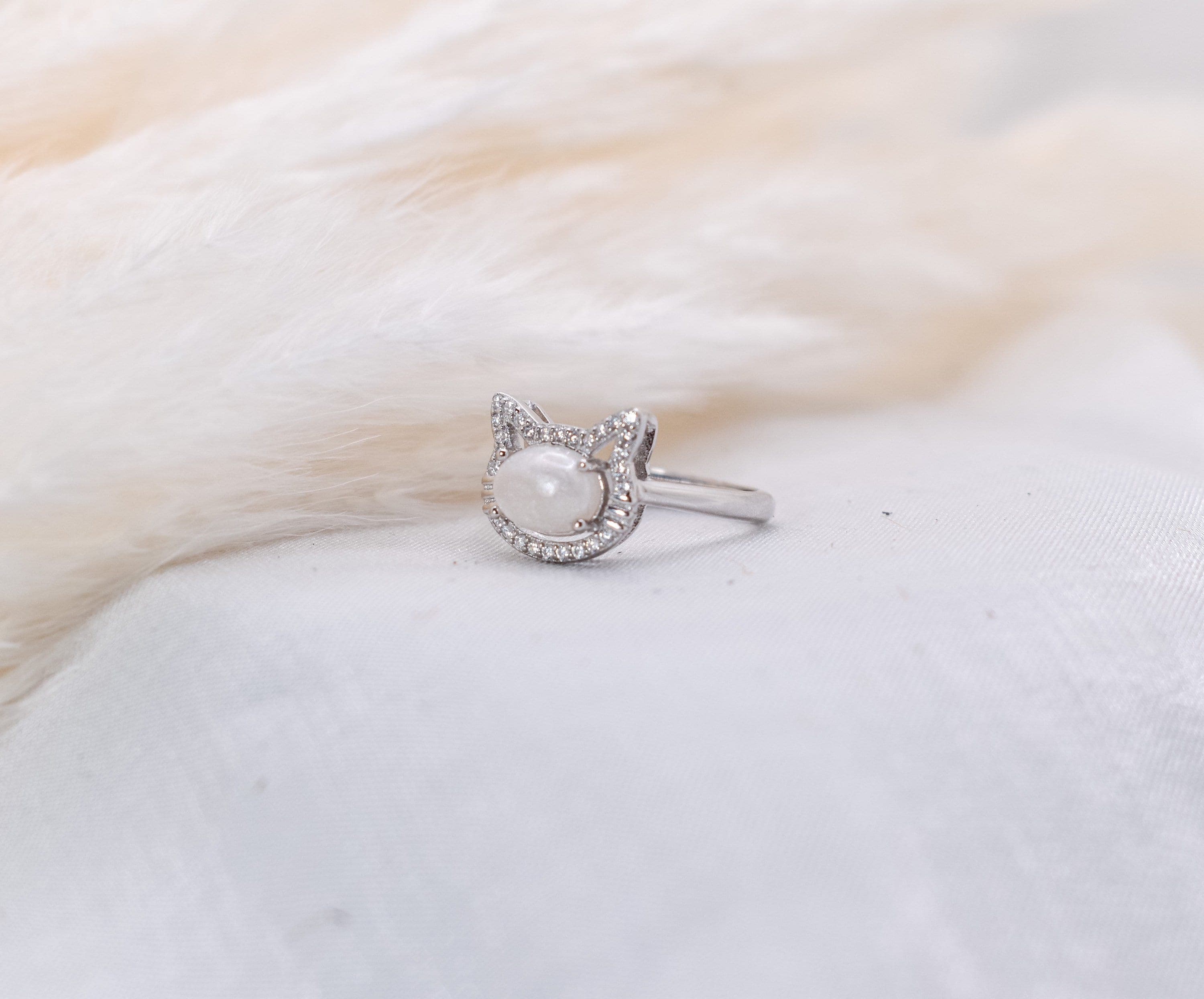 Cat Gem Ring