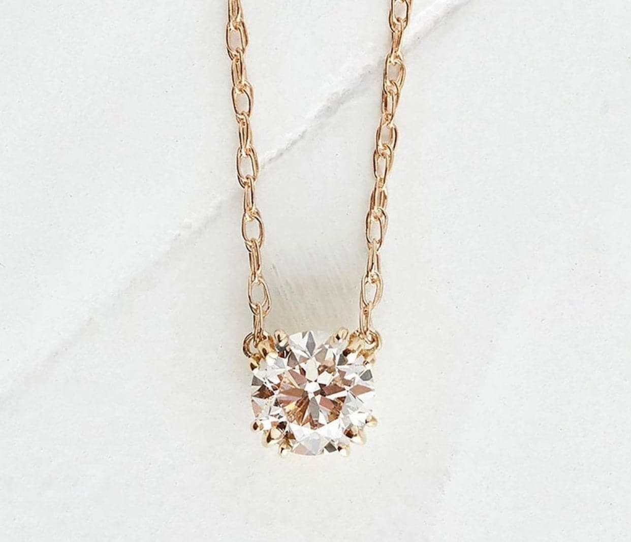 “Elise” Necklace- Moissanite Collection