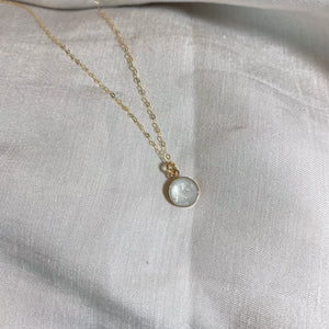 10K Solid Gold Round Necklace