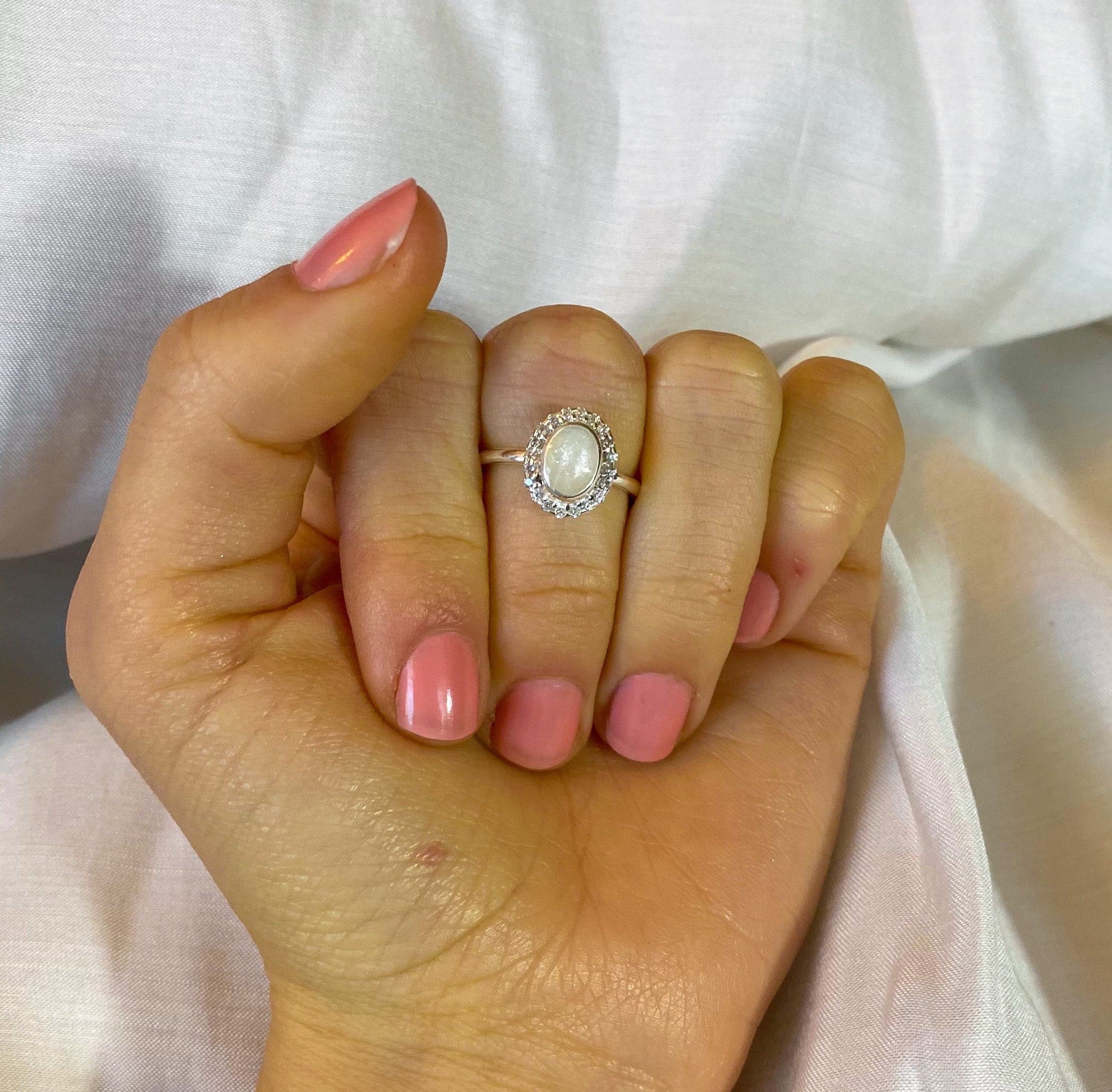 Sterling Silver Oval Solid Band Ring